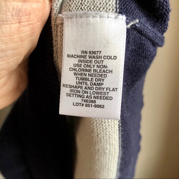 Liz Claiborne sparkle striped sweater - Picture 4 of 4